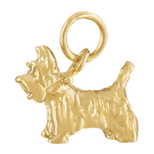 Yorkie 14K Gold Charm